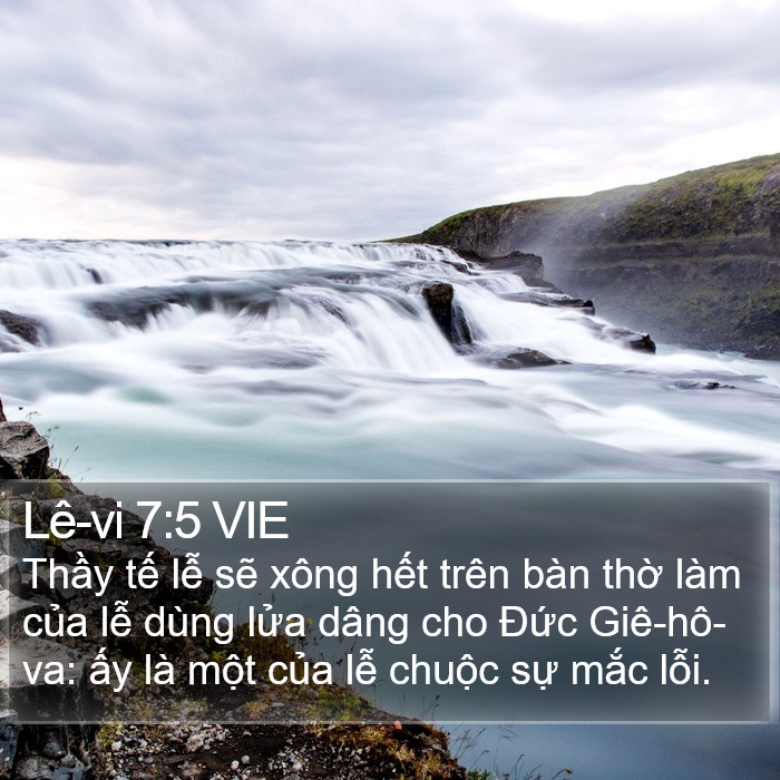 Lê-vi 7:5 VIE Bible Study