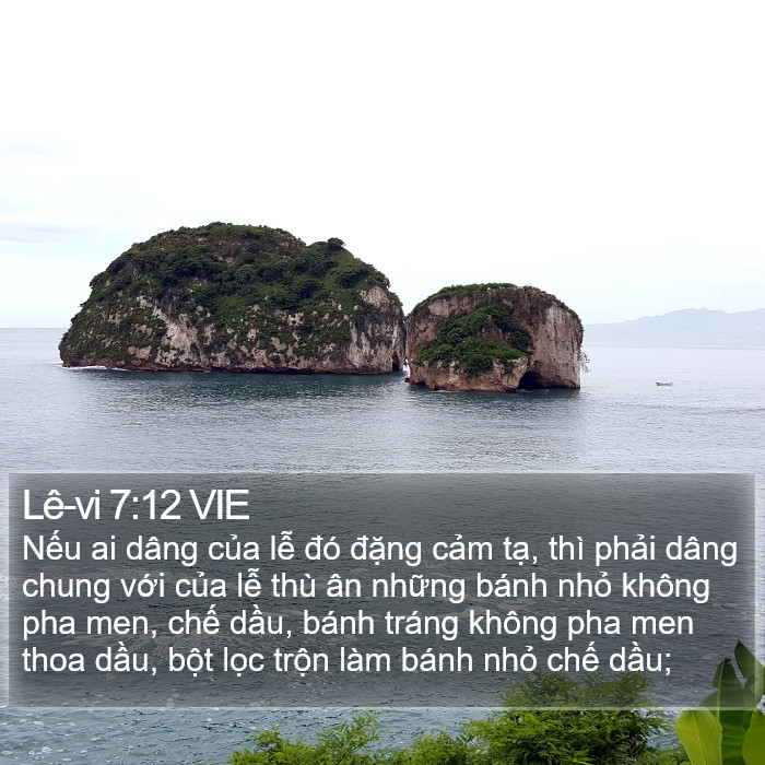 Lê-vi 7:12 VIE Bible Study