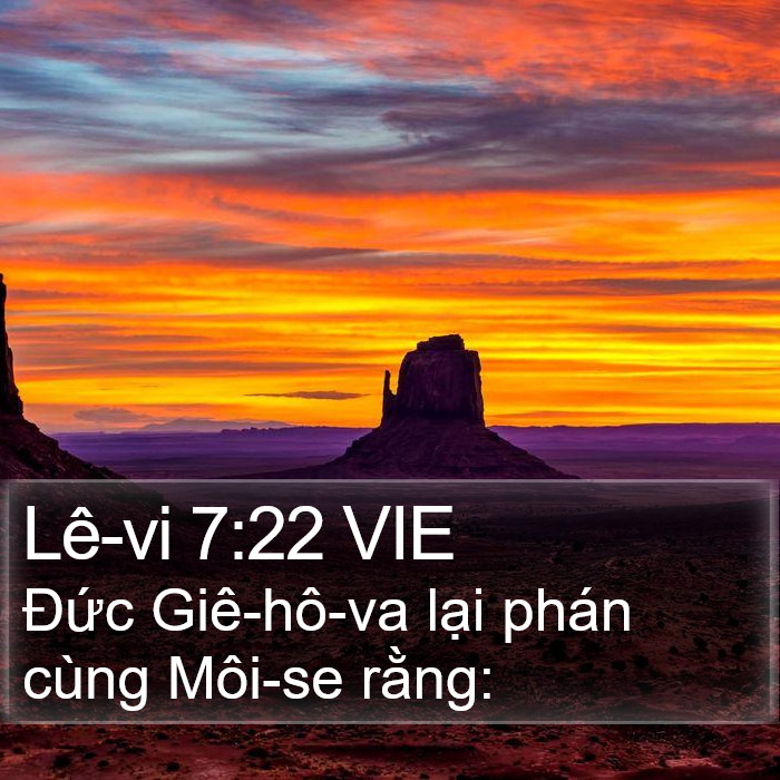 Lê-vi 7:22 VIE Bible Study