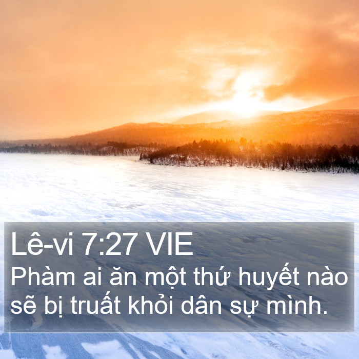 Lê-vi 7:27 VIE Bible Study