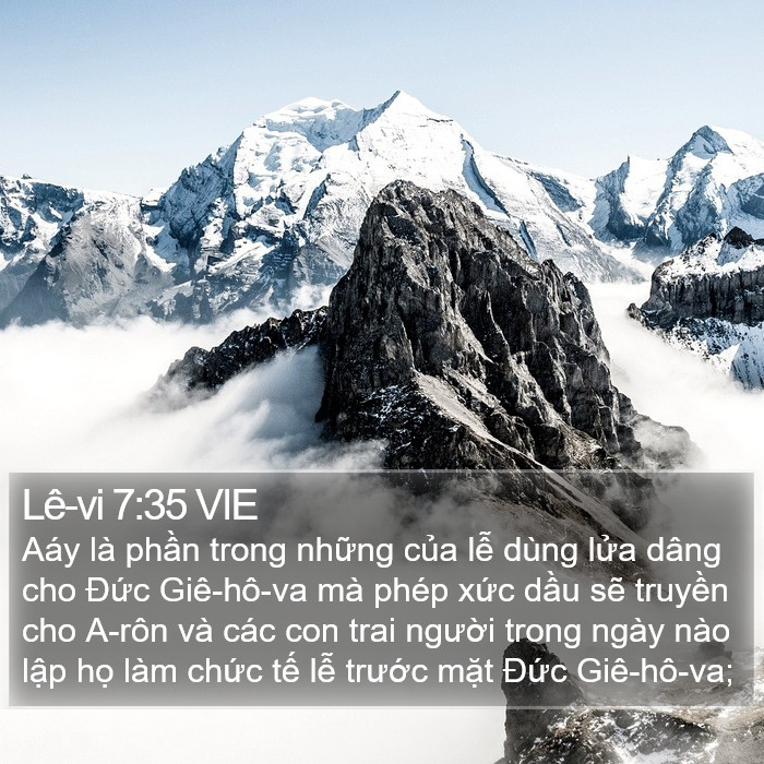 Lê-vi 7:35 VIE Bible Study