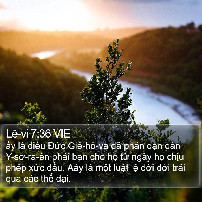 Lê-vi 7:36 VIE Bible Study