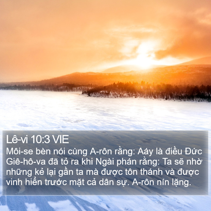 Lê-vi 10:3 VIE Bible Study