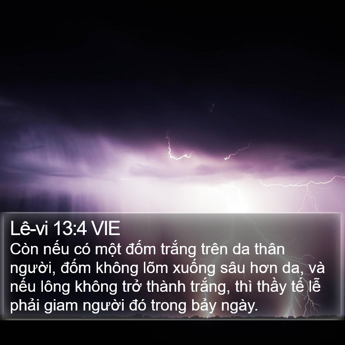 Lê-vi 13:4 VIE Bible Study