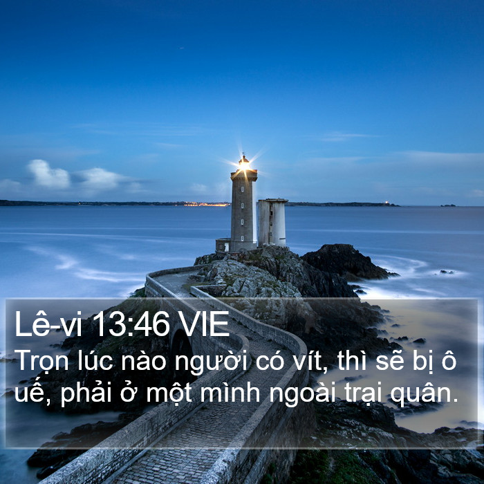 Lê-vi 13:46 VIE Bible Study