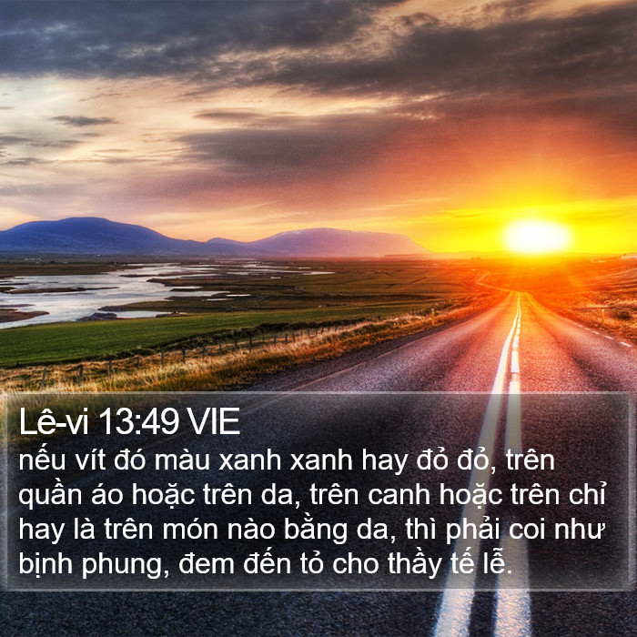 Lê-vi 13:49 VIE Bible Study