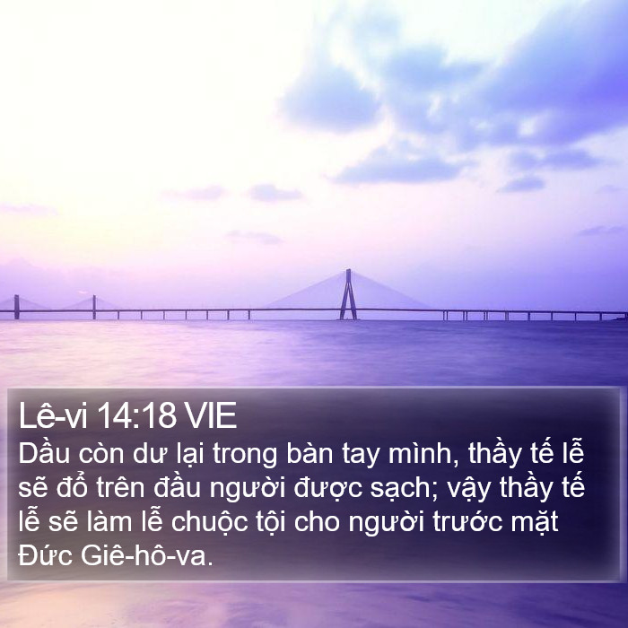 Lê-vi 14:18 VIE Bible Study