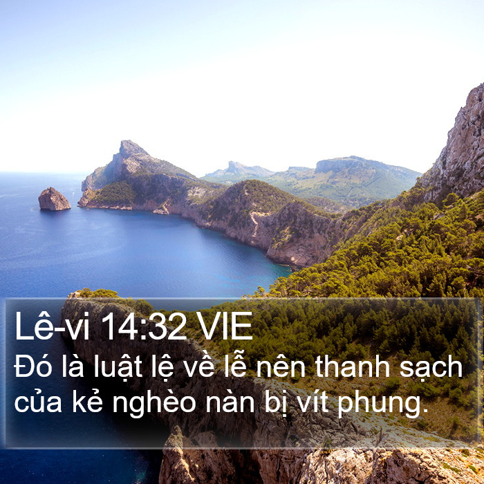 Lê-vi 14:32 VIE Bible Study