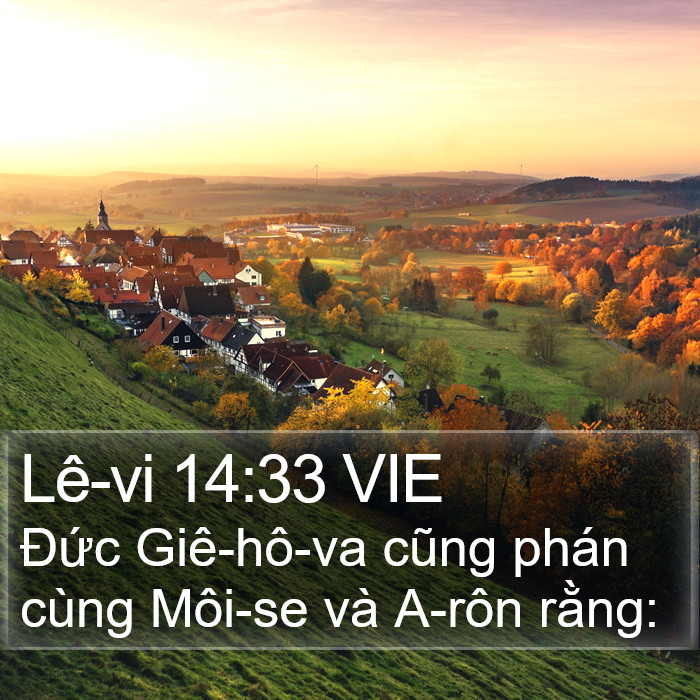 Lê-vi 14:33 VIE Bible Study