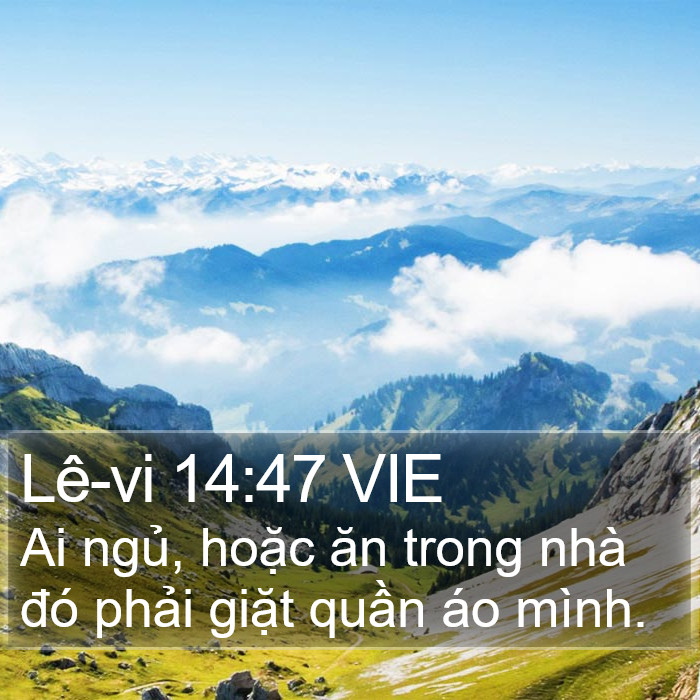 Lê-vi 14:47 VIE Bible Study