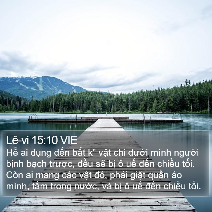 Lê-vi 15:10 VIE Bible Study