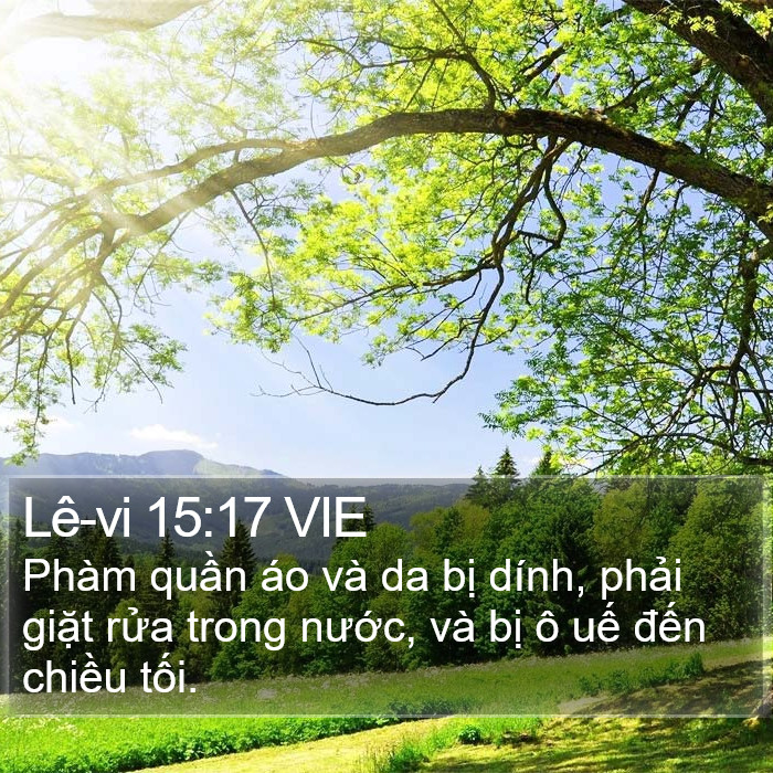 Lê-vi 15:17 VIE Bible Study