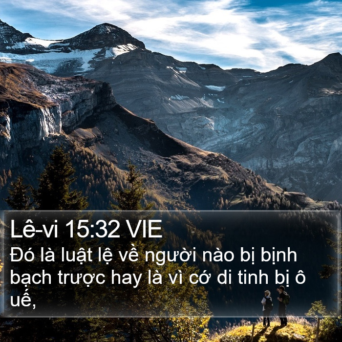 Lê-vi 15:32 VIE Bible Study