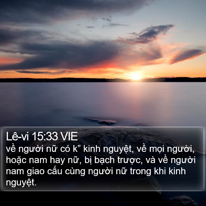 Lê-vi 15:33 VIE Bible Study