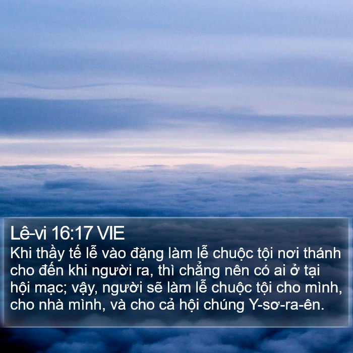 Lê-vi 16:17 VIE Bible Study