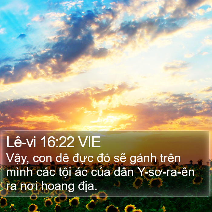 Lê-vi 16:22 VIE Bible Study