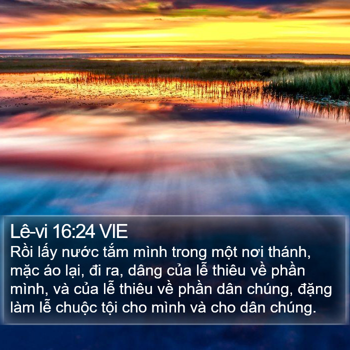 Lê-vi 16:24 VIE Bible Study