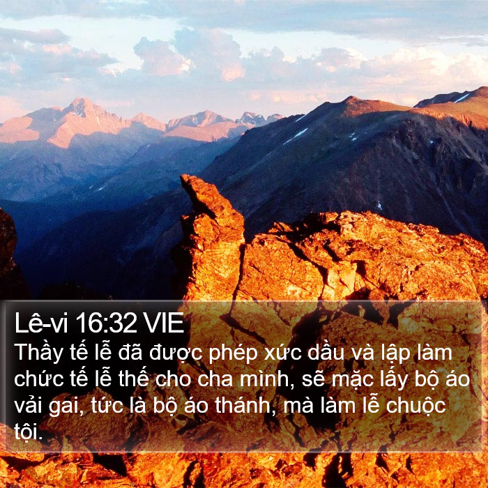 Lê-vi 16:32 VIE Bible Study