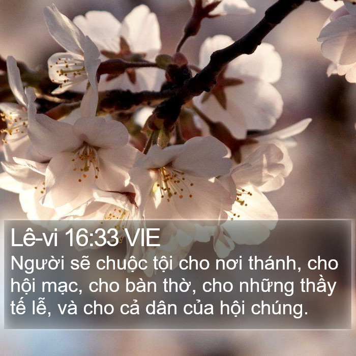 Lê-vi 16:33 VIE Bible Study