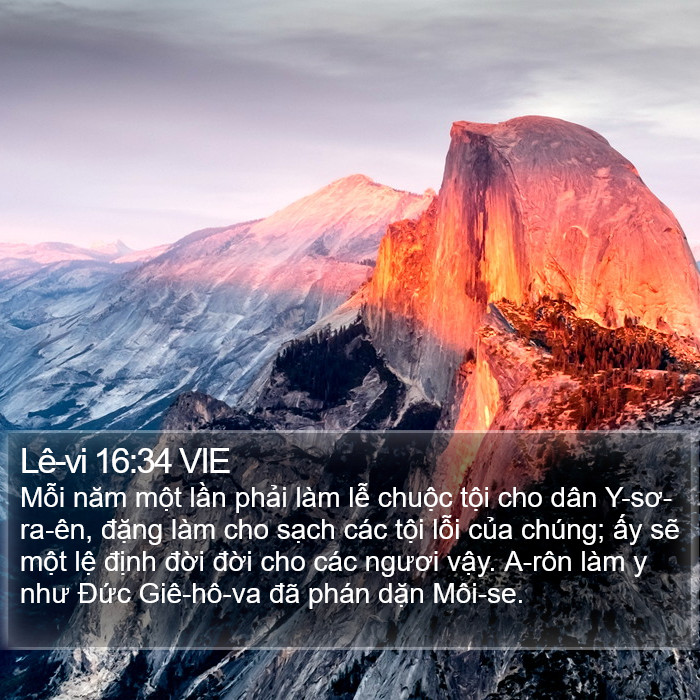 Lê-vi 16:34 VIE Bible Study