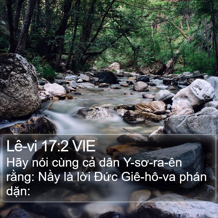 Lê-vi 17:2 VIE Bible Study
