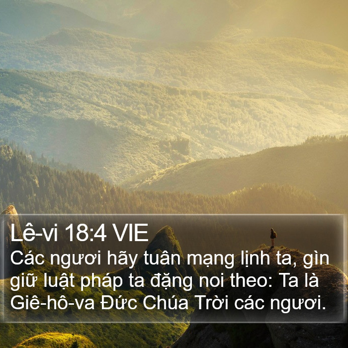 Lê-vi 18:4 VIE Bible Study