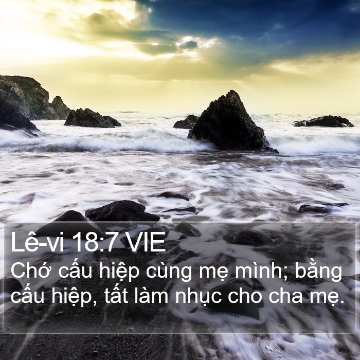 Lê-vi 18:7 VIE Bible Study