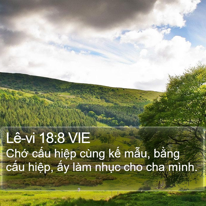 Lê-vi 18:8 VIE Bible Study