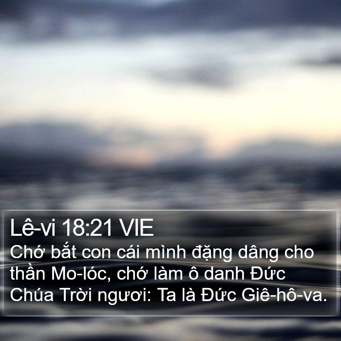 Lê-vi 18:21 VIE Bible Study