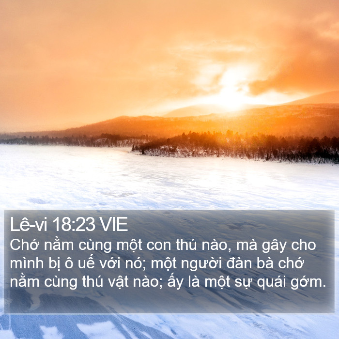 Lê-vi 18:23 VIE Bible Study