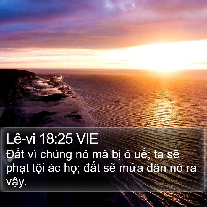 Lê-vi 18:25 VIE Bible Study