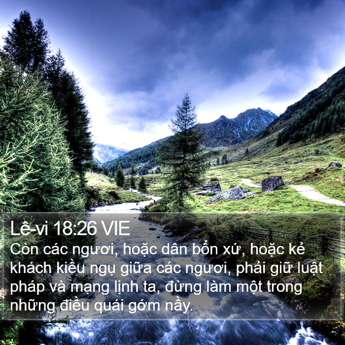 Lê-vi 18:26 VIE Bible Study