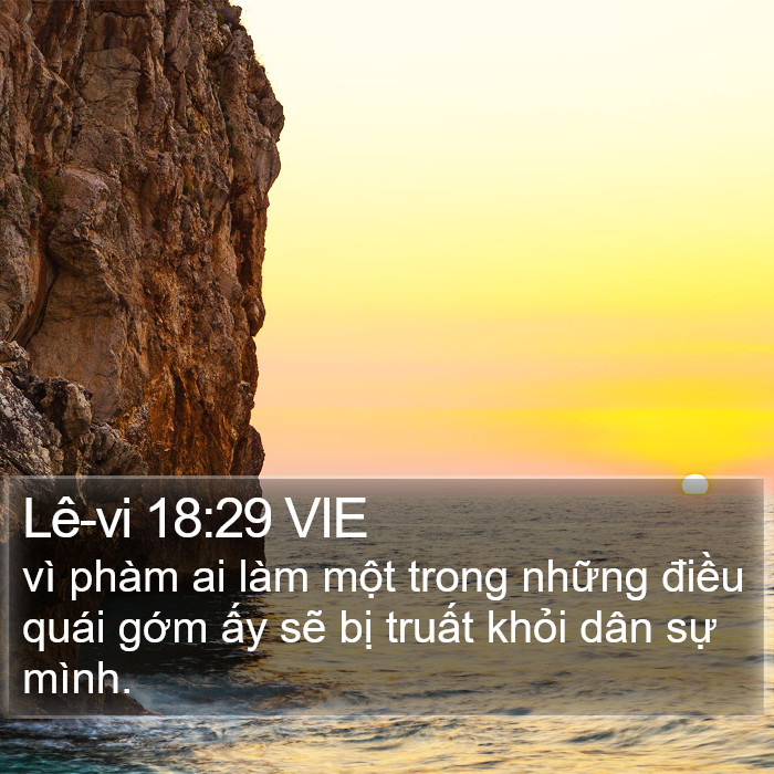 Lê-vi 18:29 VIE Bible Study