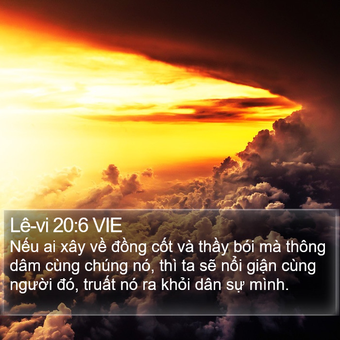 Lê-vi 20:6 VIE Bible Study