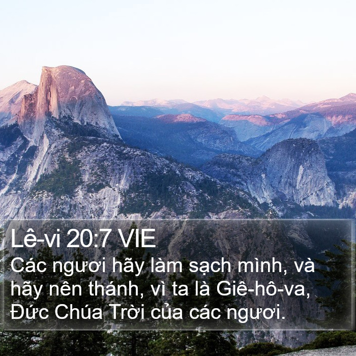 Lê-vi 20:7 VIE Bible Study