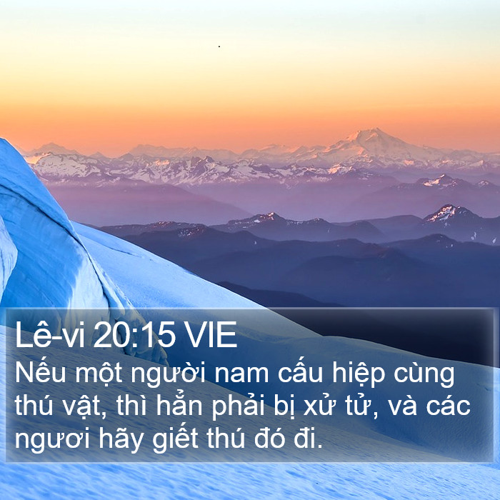 Lê-vi 20:15 VIE Bible Study