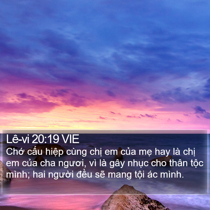 Lê-vi 20:19 VIE Bible Study