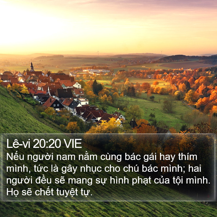 Lê-vi 20:20 VIE Bible Study