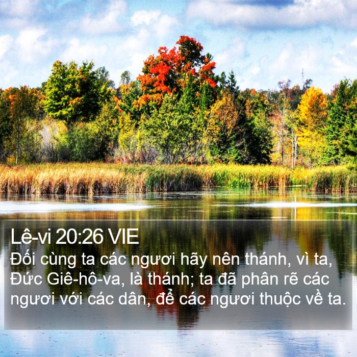 Lê-vi 20:26 VIE Bible Study