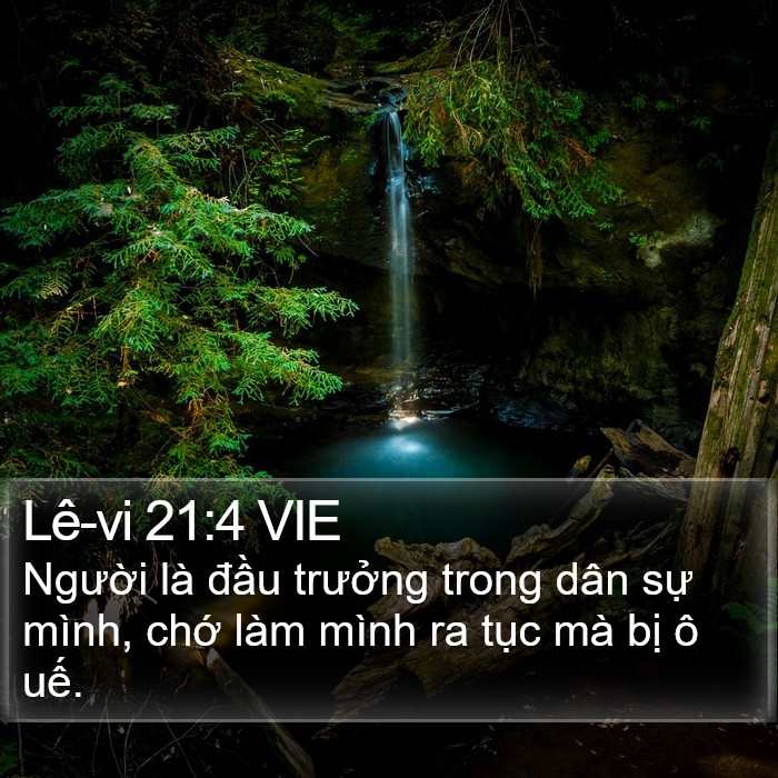 Lê-vi 21:4 VIE Bible Study