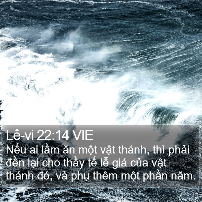 Lê-vi 22:14 VIE Bible Study