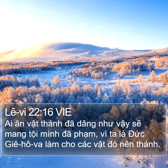 Lê-vi 22:16 VIE Bible Study