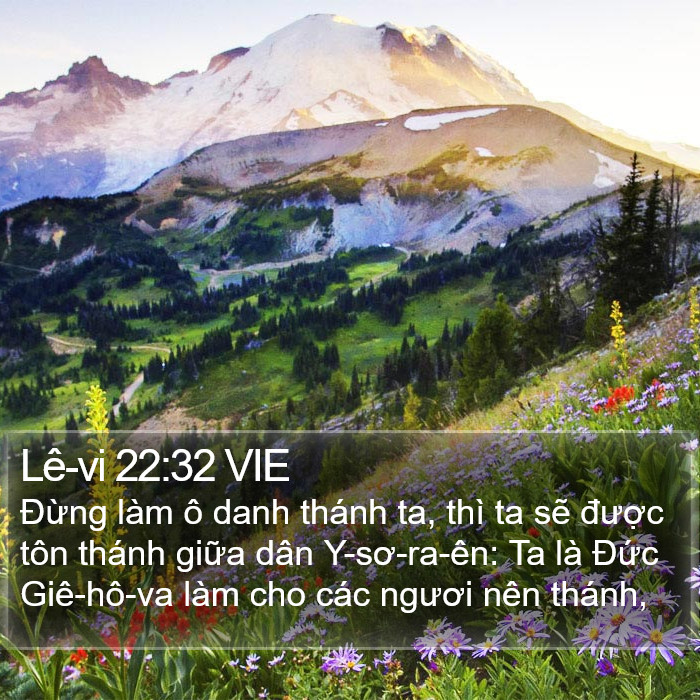 Lê-vi 22:32 VIE Bible Study