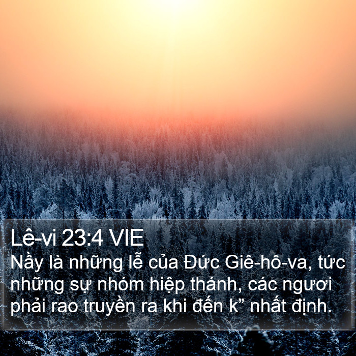 Lê-vi 23:4 VIE Bible Study