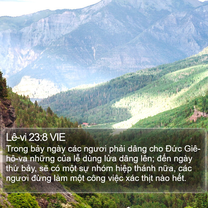 Lê-vi 23:8 VIE Bible Study
