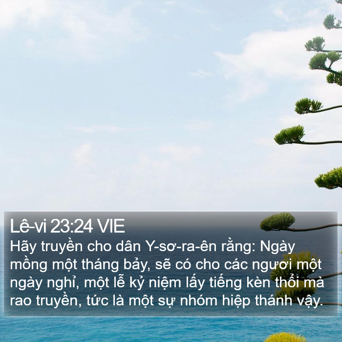 Lê-vi 23:24 VIE Bible Study