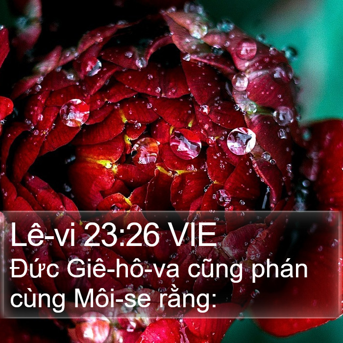 Lê-vi 23:26 VIE Bible Study