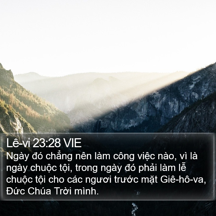 Lê-vi 23:28 VIE Bible Study