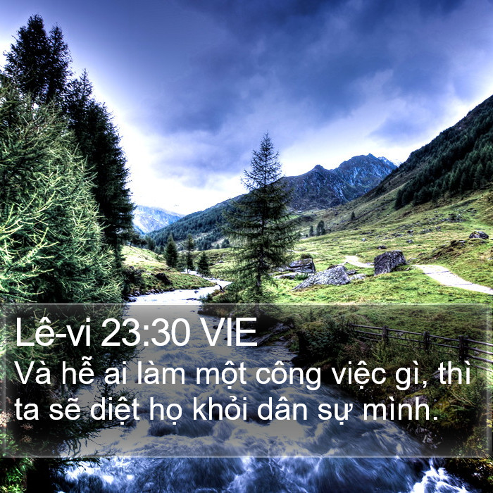 Lê-vi 23:30 VIE Bible Study