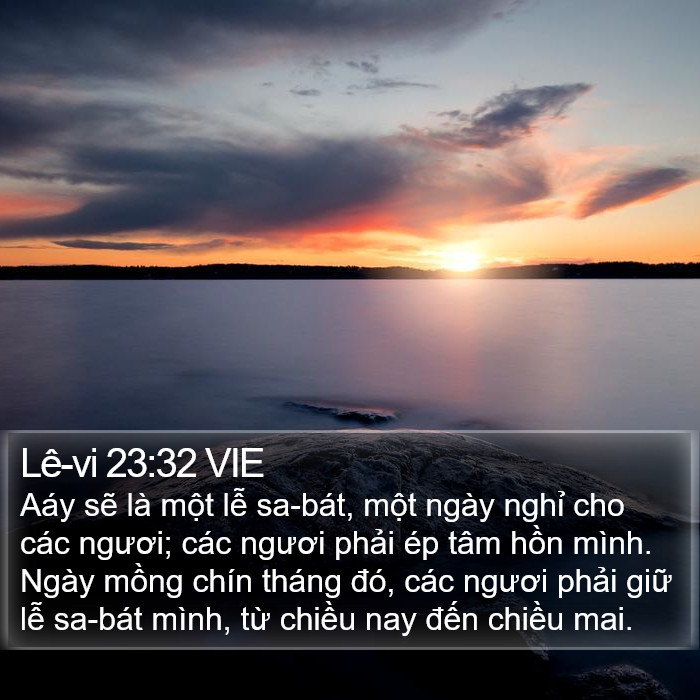 Lê-vi 23:32 VIE Bible Study